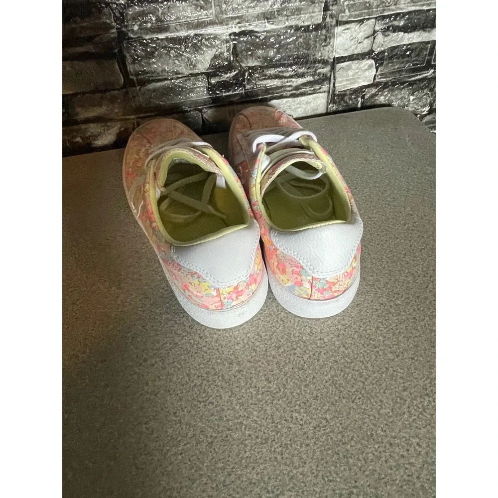 Converse Breakpoint Ox Womens 5.5‎ Floral Low Top Sneakers Pink Yellow 555953C